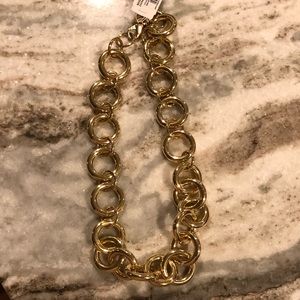 Brand new jCrew gold statement necklace